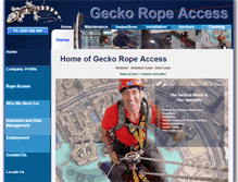 Tablet Screenshot of geckoropeaccess.com